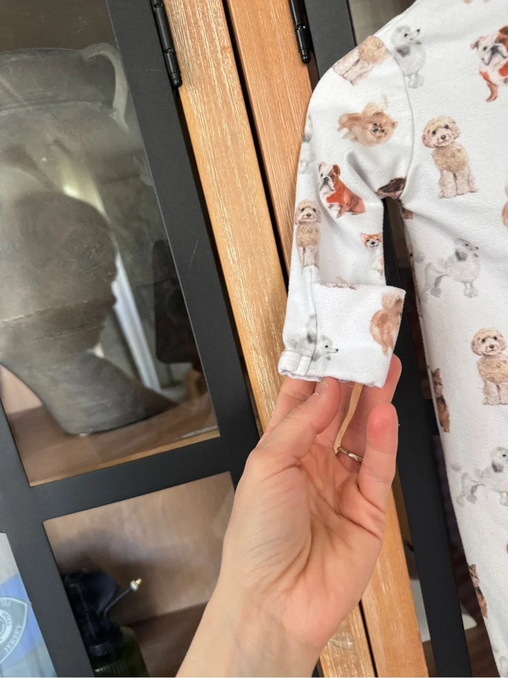 Caden Lane puppy footies dogs best friends puppies zippy baby newborn neutral